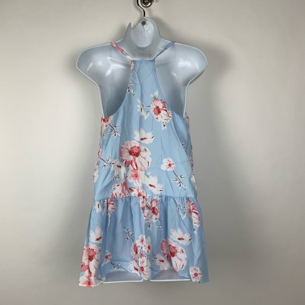 NEW Flowy Racerback Floral Tank Tunic Top - Picture 7 of 9